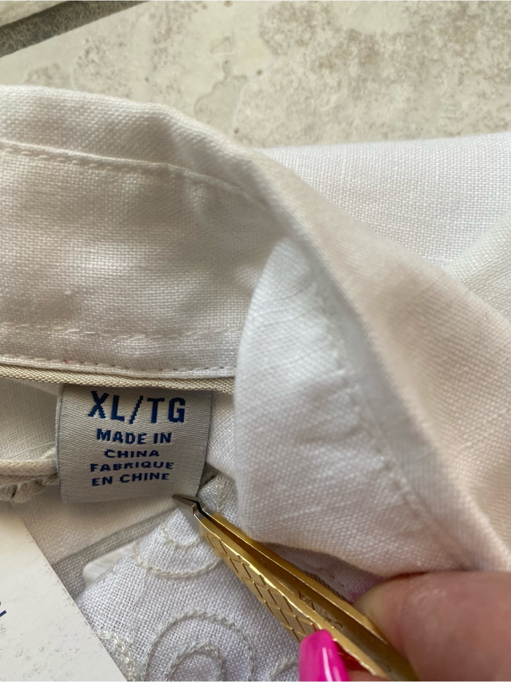 NWT $155 Tommy Bahama Men XL Sea Glass White 100% Linen LS Button Up Woven Beach - Picture 6 of 16